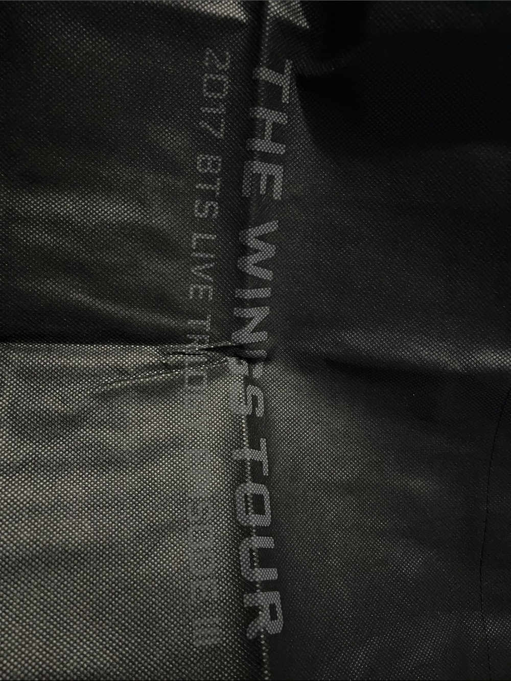 BTS The Wings Tour Black Shopper Bag - Picture 4 of 6